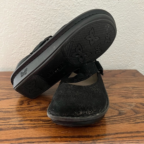 Alegria Dayna Pewter Fleurette Floral Mary Jane Platform Clogs EU 40 - Picture 7 of 8